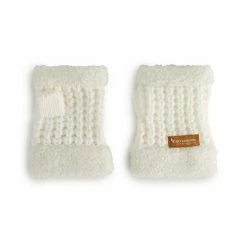 Women's Koolaburra By UGG Sherpa Knit Fingerless Gloves Ivory -Koolaburra by UGG Shop unnamed file 1102