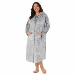 Plus Size Koolaburra By UGG Plush Hooded Zip Robe With Kangaroo Pocket Castlerock Grey -Koolaburra by UGG Shop unnamed file 1108