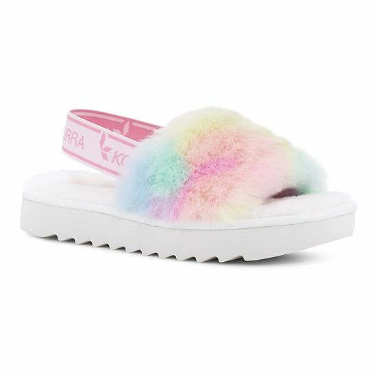 Koolaburra By UGG Fuzz'n II Women's Faux-Fur Sandals Black 4 Koolaburra By UGG Fuzz'n II Women's Faux-Fur Sandals Black - Image 4