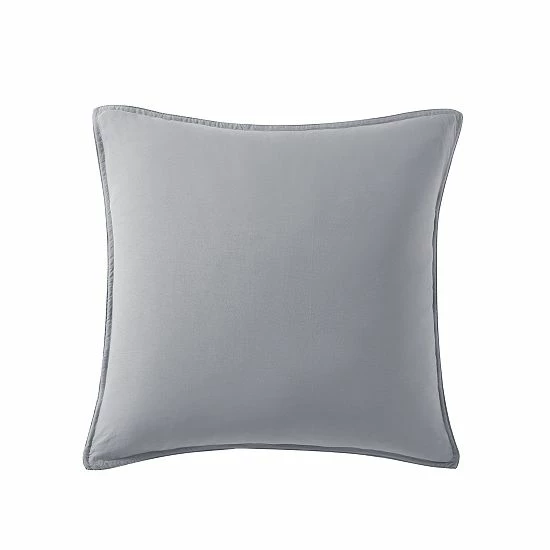 Koolaburra By UGG Koolawash Solid 2-Pack Euro Shams Winter Blue 6 Koolaburra By UGG Koolawash Solid 2-Pack Euro Shams Winter Blue - Image 6