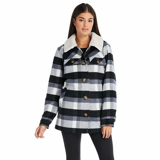 Women's Koolaburra By UGG Sherpa-Collar Shacket Green Dk G 6 Women's Koolaburra By UGG Sherpa-Collar Shacket Green Dk G - Image 6