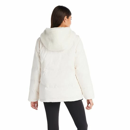 Women's Koolaburra By UGG Reversible Sherpa Puffer Jacket Black 2 Women's Koolaburra By UGG Reversible Sherpa Puffer Jacket Black - Image 2