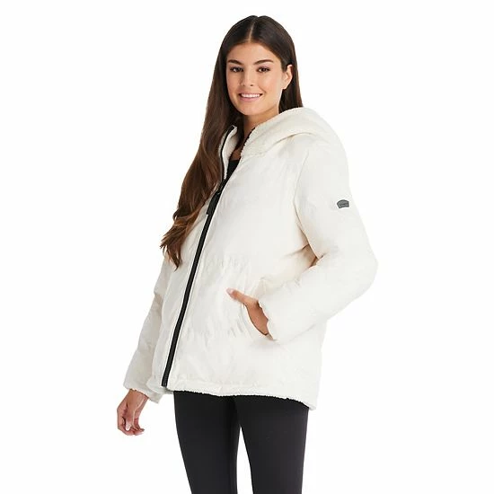 Women's Koolaburra By UGG Reversible Sherpa Puffer Jacket Black 3 Women's Koolaburra By UGG Reversible Sherpa Puffer Jacket Black - Image 3