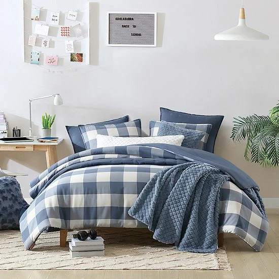 Koolaburra By UGG Koolawash Comforter Set With Shams Captains Blue Stripe 14 Koolaburra By UGG Koolawash Comforter Set With Shams Captains Blue Stripe - Image 14