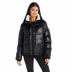 Women's Koolaburra By UGG Sherpa-Trim Puffer Jacket Black -Koolaburra by UGG Shop unnamed file 460