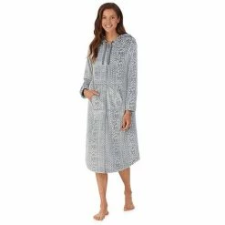 Women's Koolaburra By UGG Plush Hooded Zip Robe With Kangaroo Pocket Old Rose -Koolaburra by UGG Shop unnamed file 486
