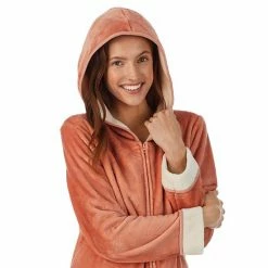 Women's Koolaburra By UGG Plush Hooded Zip Robe Cafe Creme -Koolaburra by UGG Shop unnamed file 500