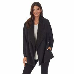 Women's Koolaburra By UGG Microfleece & Sherpa Open Cardigan Blue -Koolaburra by UGG Shop unnamed file 654