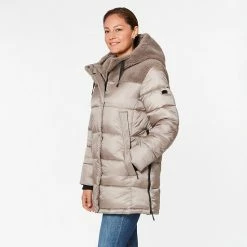 Women's Koolaburra By UGG Hooded Mixed-Media Puffer Jacket Birch 8 Women's Koolaburra By UGG Hooded Mixed-Media Puffer Jacket Birch -Koolaburra by UGG Shop unnamed file 671