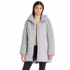 Women's Koolaburra By UGG Mixed-Media Puffer Coat Cloud Blue -Koolaburra by UGG Shop unnamed file 812