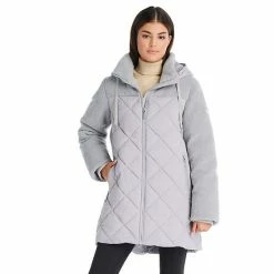 Women's Koolaburra By UGG Mixed-Media Puffer Coat Cloud Blue -Koolaburra by UGG Shop unnamed file 813