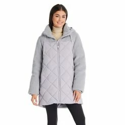 Women's Koolaburra By UGG Mixed-Media Puffer Coat Cloud Blue -Koolaburra by UGG Shop unnamed file 815
