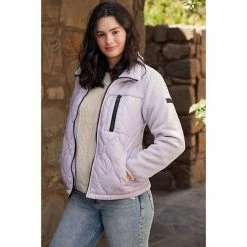 Women's Koolaburra By UGG Mixed-Media Fleece Jacket Lilac -Koolaburra by UGG Shop unnamed file 869