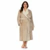 Plus Size Koolaburra By UGG Plush Wrap Robe Cafe Creme